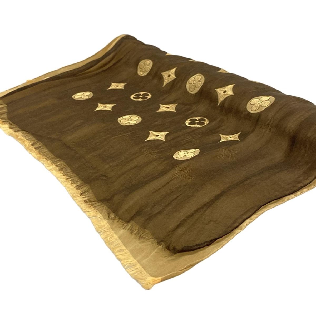 LOUIS VUITTON ブラウン ストール・ショール LOUIS VUITTONモノグラム