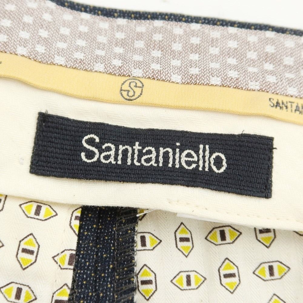 新品】サンタニエッロ SANTANIELLO ストレッチウール スラックスパンツ