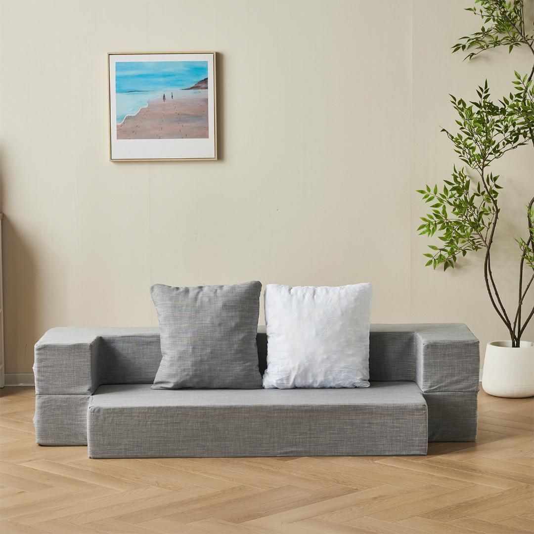 2人掛けソファベッド フロアソファ コンパクト ローソファ こたつ用 1