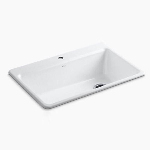 洗い場 キッチンシンク シンク台 ホワイト 白 シンプル おしゃれ 交換 リフォーム キッチン 台所 KOHLER コーラー アメリカ 水回り メーカー ブランド lic-klr-033