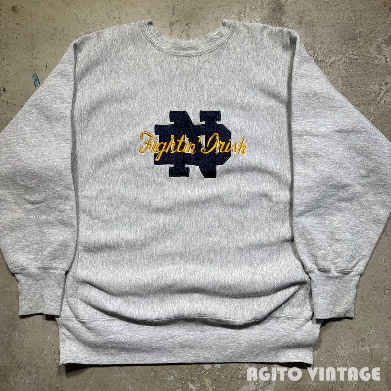 90´s Champion リバースウィーブ スウェット NOTRE DAME Fightin´ Irish XL USA製