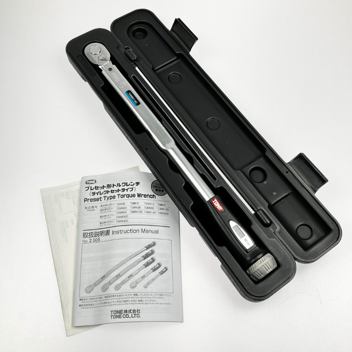 ▽▽TONE トネ トルクレンチ T4MN140 30-140Nm ケース 校正証明書付