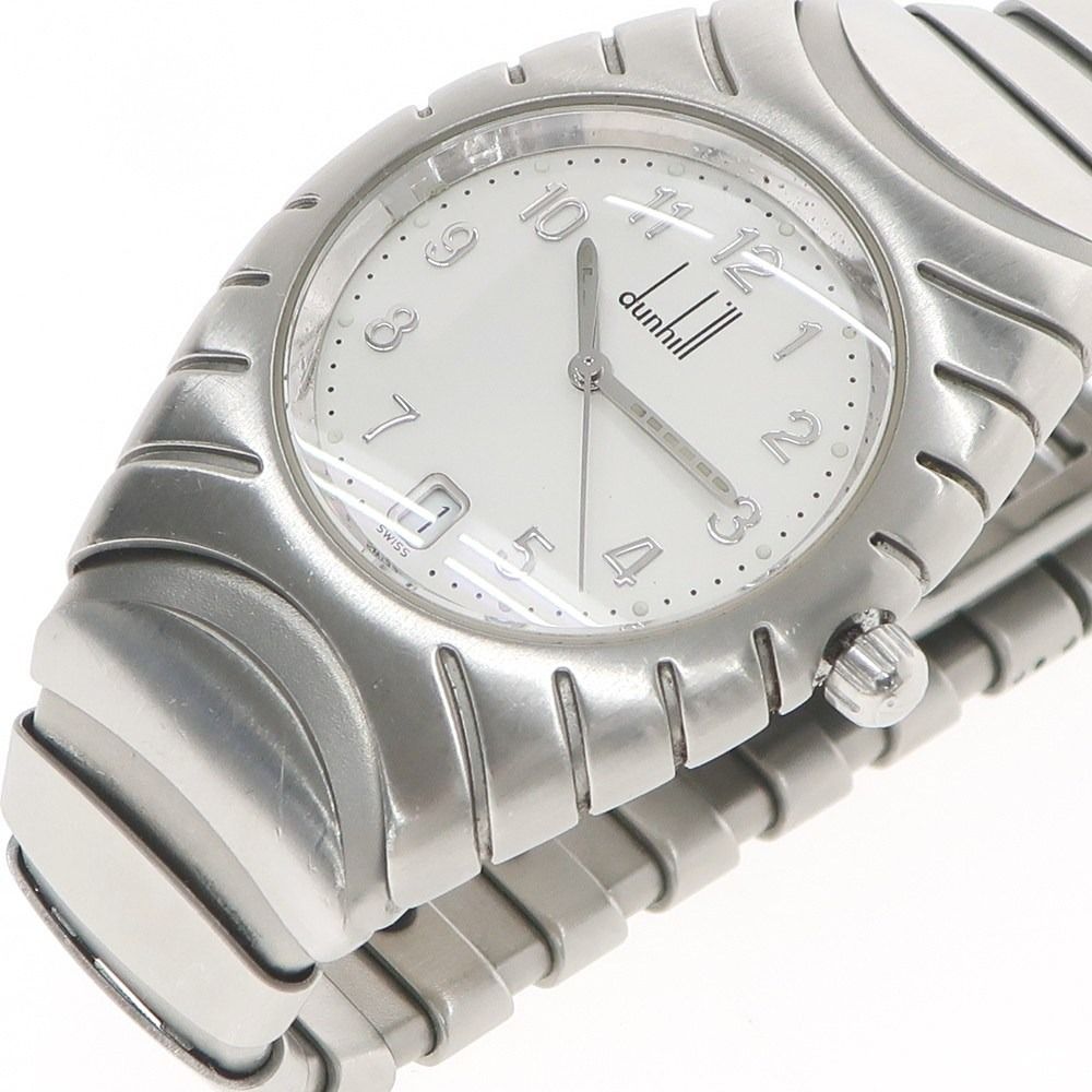 ダンヒル 腕時計 クォーツ シルバー 中古】ダンヒル Dunhill × ヨルグイゼック 腕時計 シルバー【メンズ