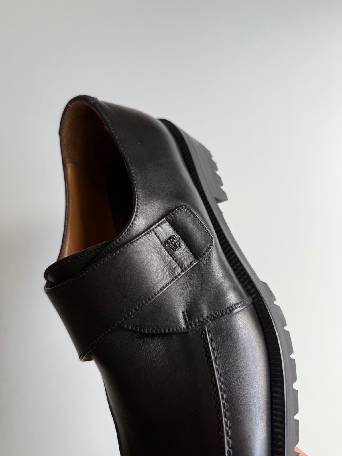 GIANNI VERSACE VINTAGE メタル装飾 デザインレザーシューズ m62345246824_1.jpg?1721061775