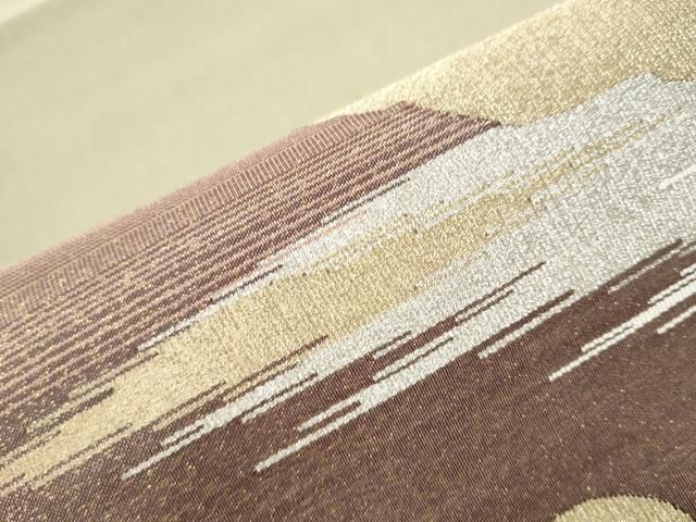 平和屋着物○爪掻き本綴れ 太鼓柄袋帯 霞文 金銀糸 正絹 逸品