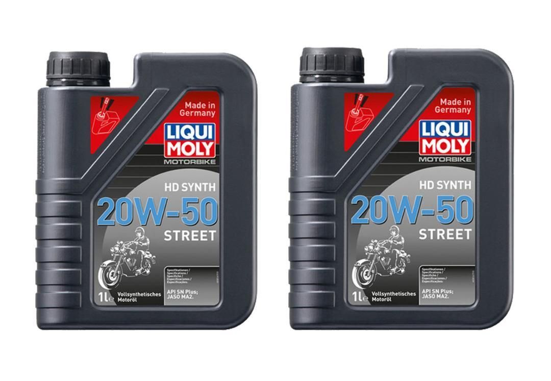 【2本セット】リキモリ　モーターバイクHDシンセ 20W-50（1L）ストリート