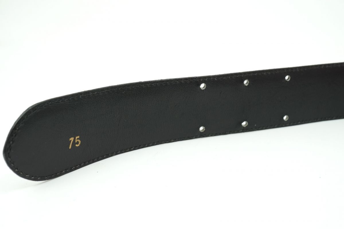 セリーヌ 75(約M) トリオンフ ロゴバックル ベルト ゴールド金具