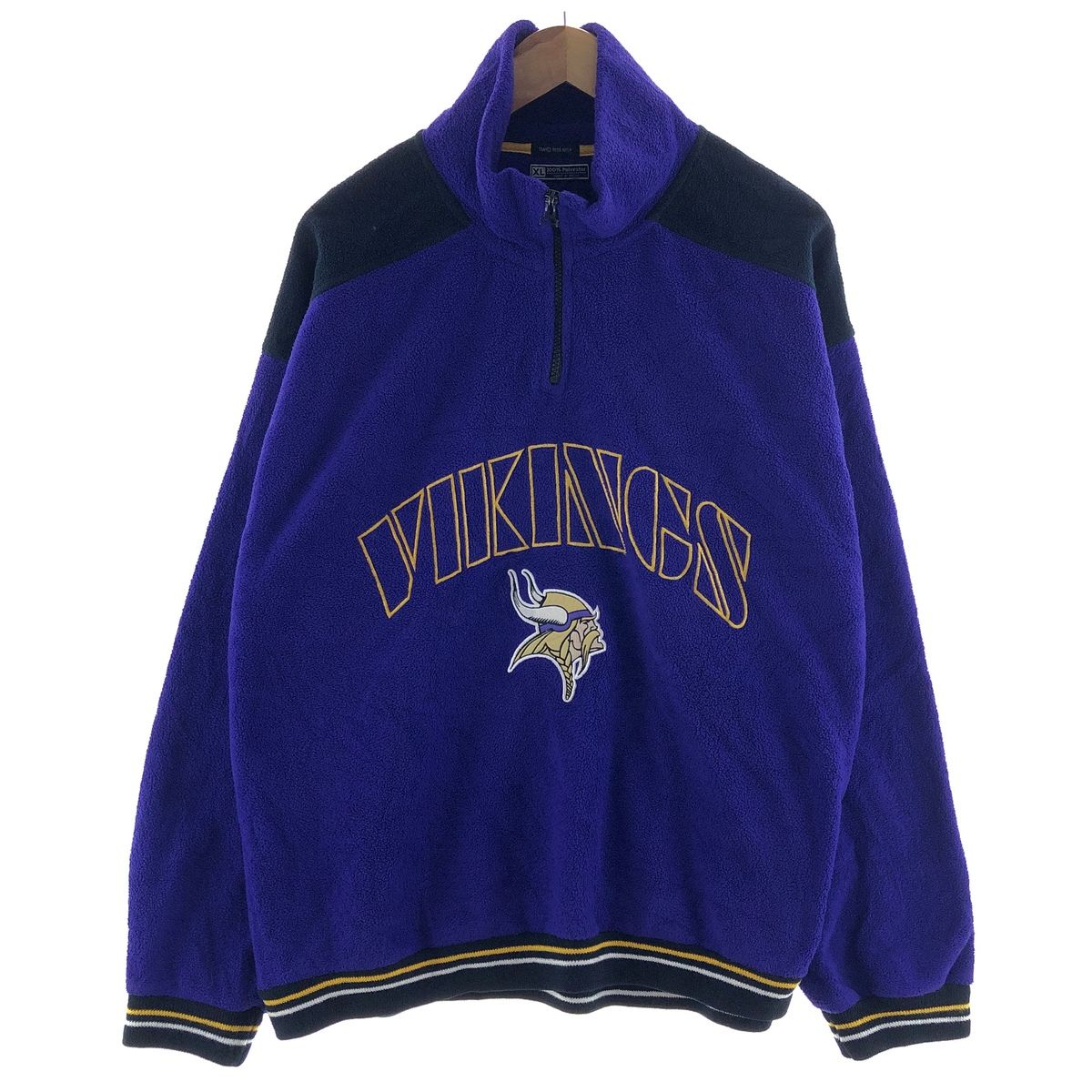 古着 90年代 MIRAGE NFL MINNESOTA VIKINGS ミネソタバイキングス ハーフジップ フリースプルオーバー メンズXL  ヴィンテージ/eaa381823 - メルカリ