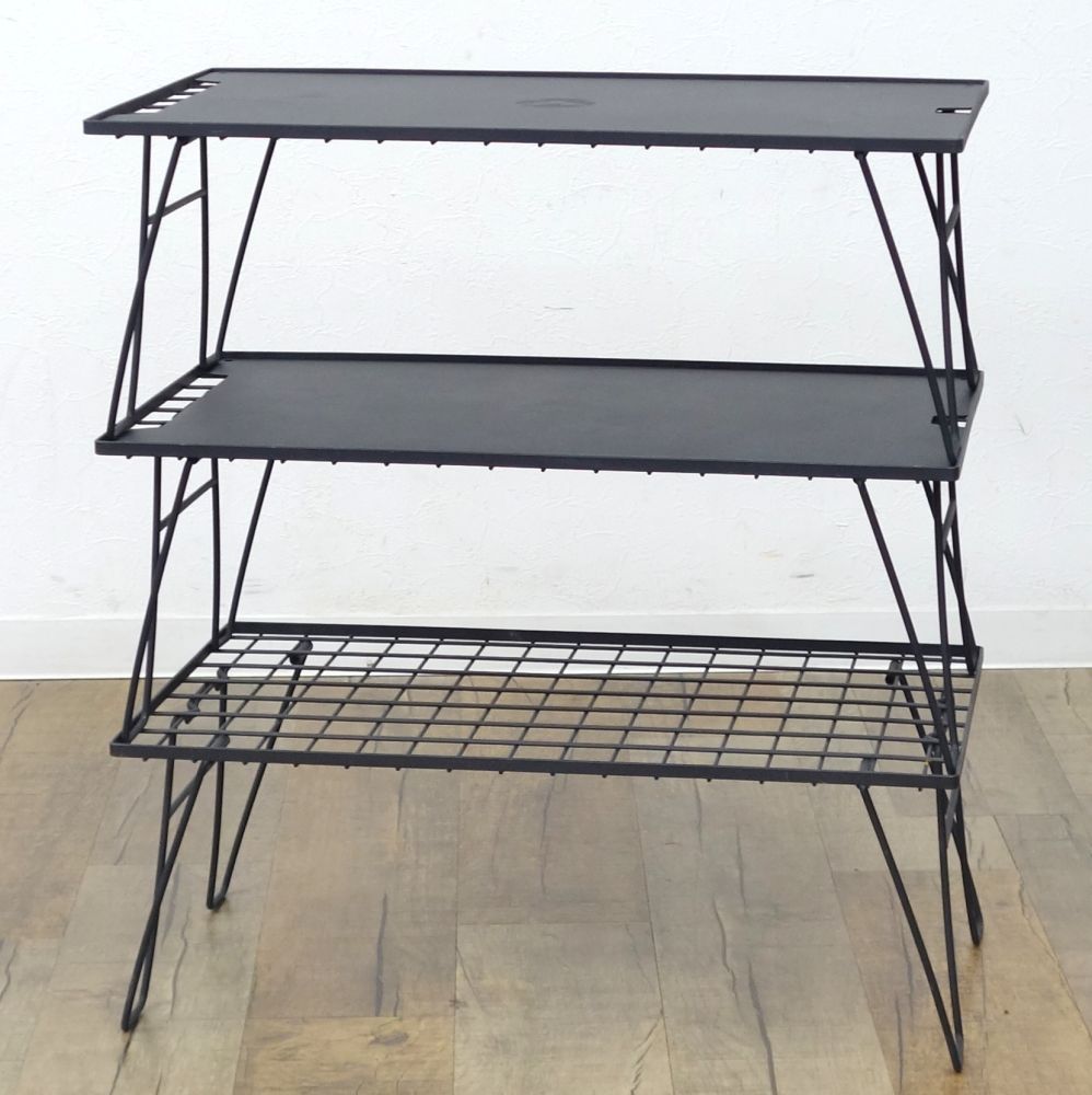 ヒバリ HIBARI フィールドラック 3個セット キャンピングムーン アルミ天