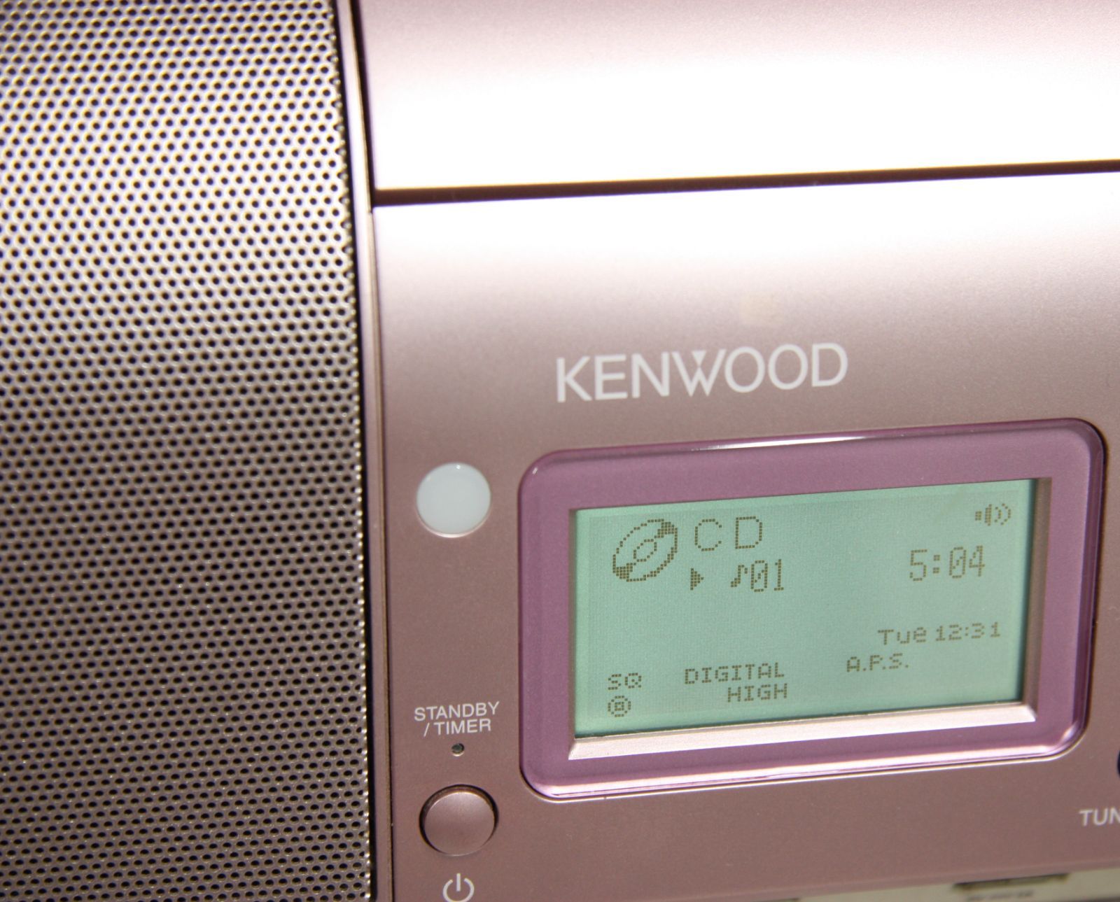 KENWOOD CD/SD/USBパーソナルオーディオシステムCLX-30ピンク(要