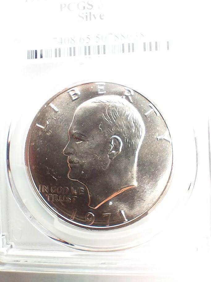 PCGS MS65 1971年 S $1 シルバー アイゼンハワー ドル 638