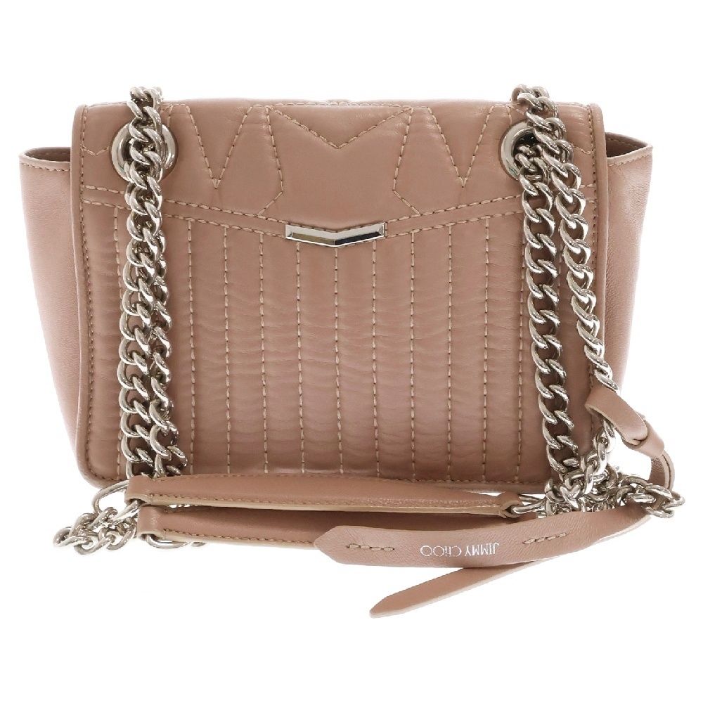 JIMMY CHOO (ジミーチュウ) ヘリア レザーチェーンショルダー