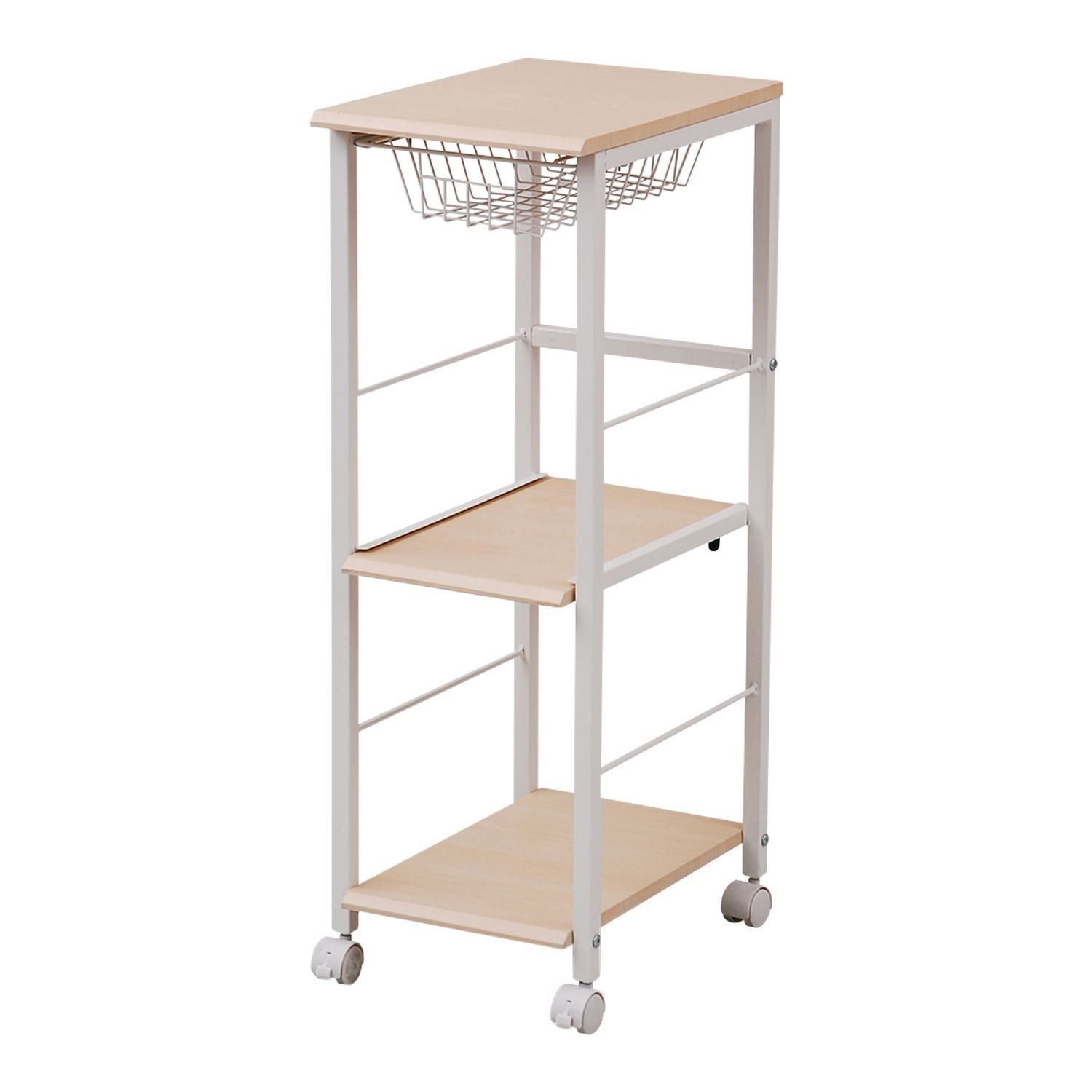 【人気商品】山善(YAMAZEN) Berry Berry Kitchenスリムキッチンストッカー(幅30奥行42)KPB-2942(NM/IV) ナチュラルメイプル KPB2942NM/IV