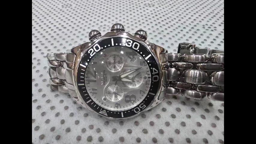 シルバー クロノグラフ