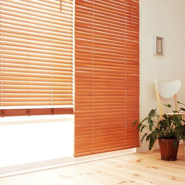 木製ブラインド MOKUBE もくべ W88XH108 ミディアムチェリー