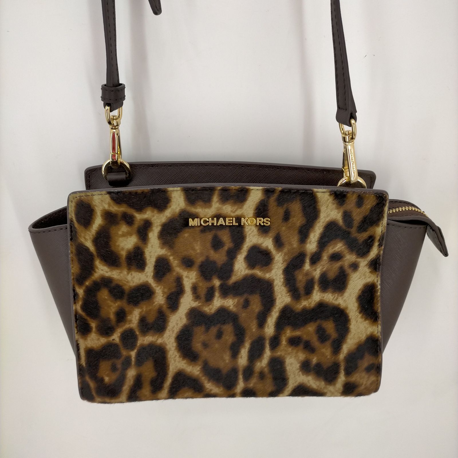 マイケルコース Michael Kors ハラコレオパードショルダーバッグ