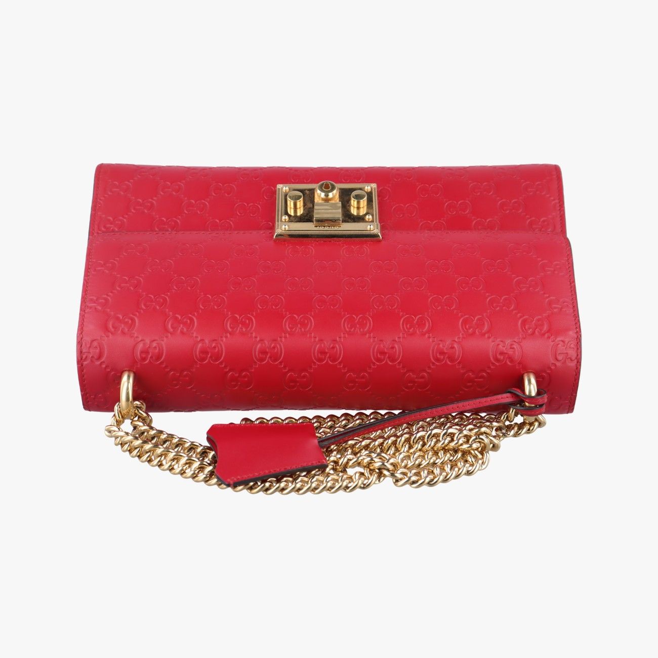 グッチGucciパドロックレッドレザー409486E020560841 - メルカリ