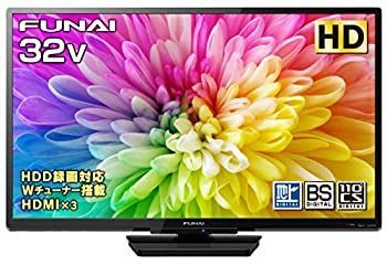 フナイ 32V型 液晶テレビ ハイビジョン ダブルチューナー 外付けHDD対応 裏番組録画 FL-32H1010 地上 BS 110度CSデジタル
