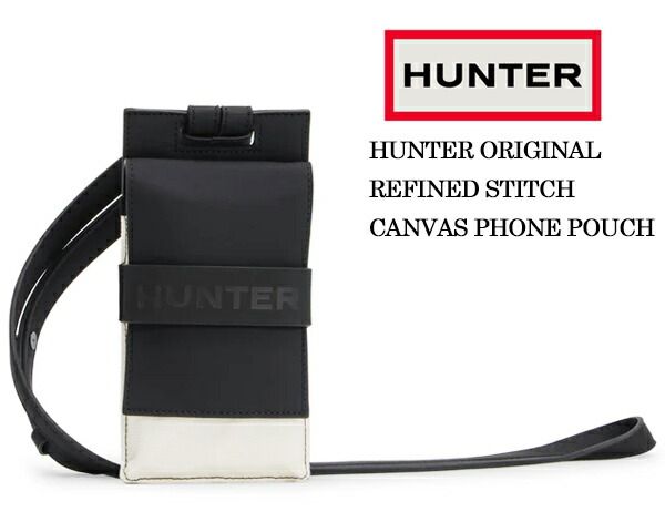 リファインド スティッチ キャンバス フォンポーチ HUNTER ORIGINAL REFINED STITCH CANVAS PHONE POUCH NATURAL ubp2304caa-ntr 撥水加工 ポーチ