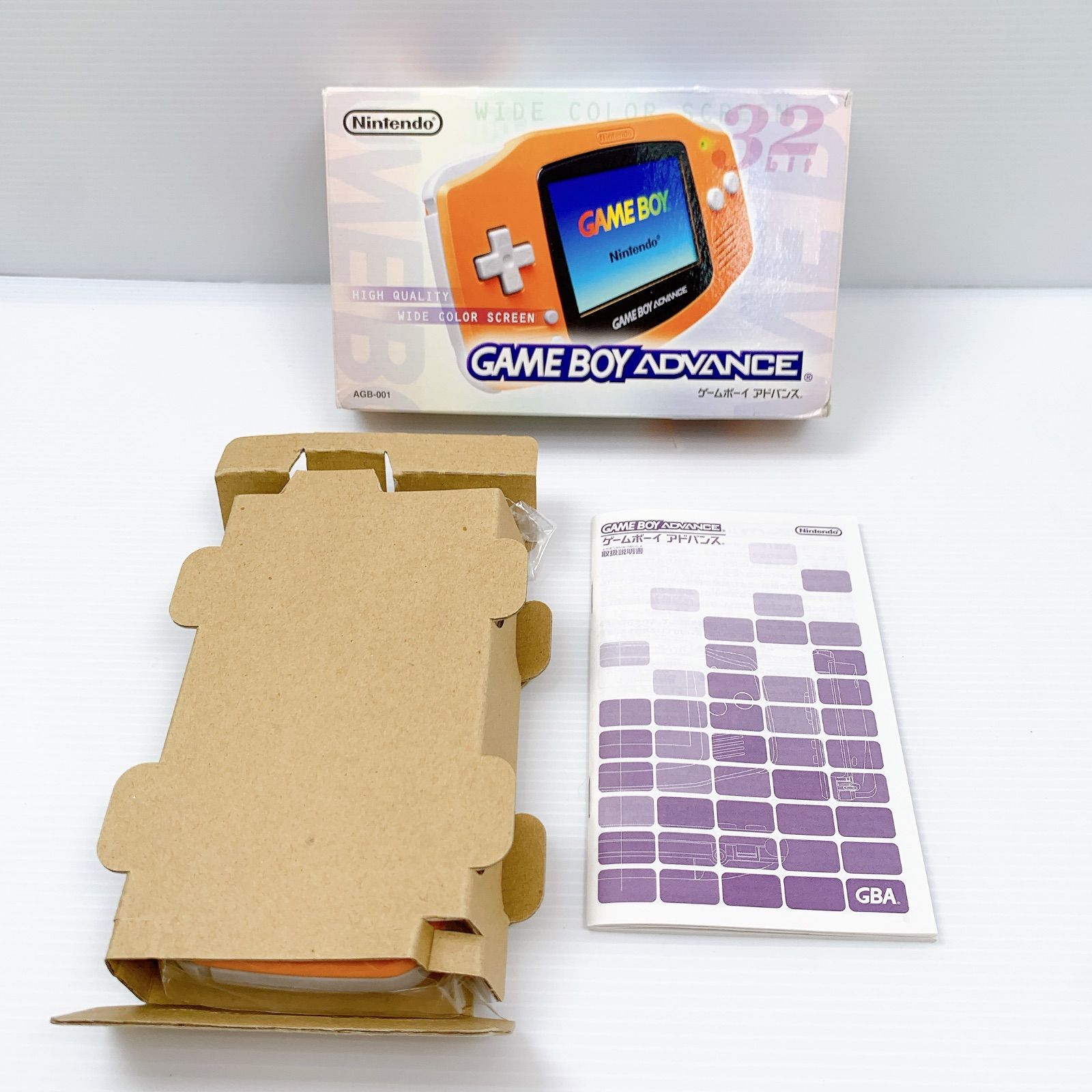 【動作確認済み】ゲームボーイアドバンス オレンジAGB-001 日本製 GBA 美品 ゲームボーイアドバンス オレンジ AGB-001 動作確認済み