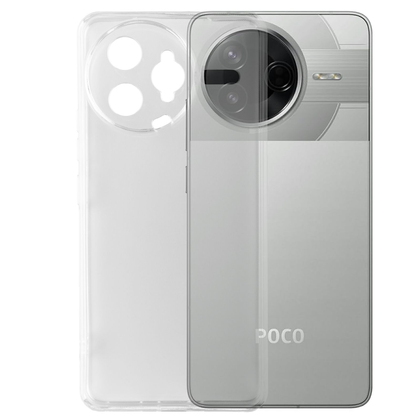 Xiaomi POCO F7 Pro ケース クリア TPU ソフト カバー 小米