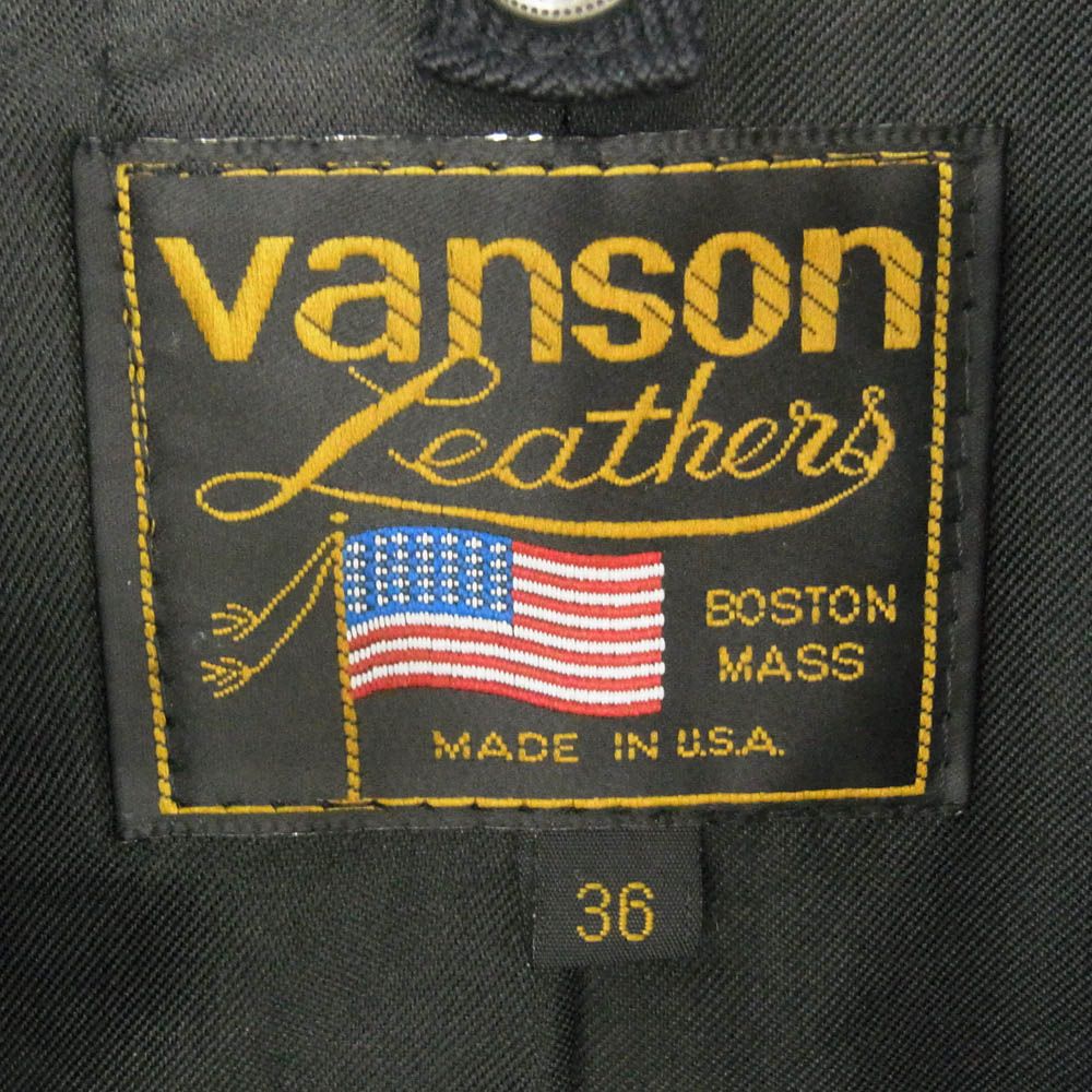 VANSON バンソン USA製 COMT コメット シングル レザー ライダース