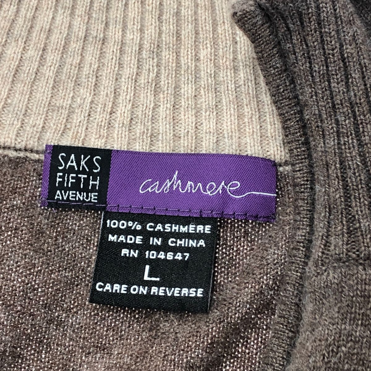 良好 SAKS FIFTH AVENUE サックスフィフスアベニュー 長袖ニット 
