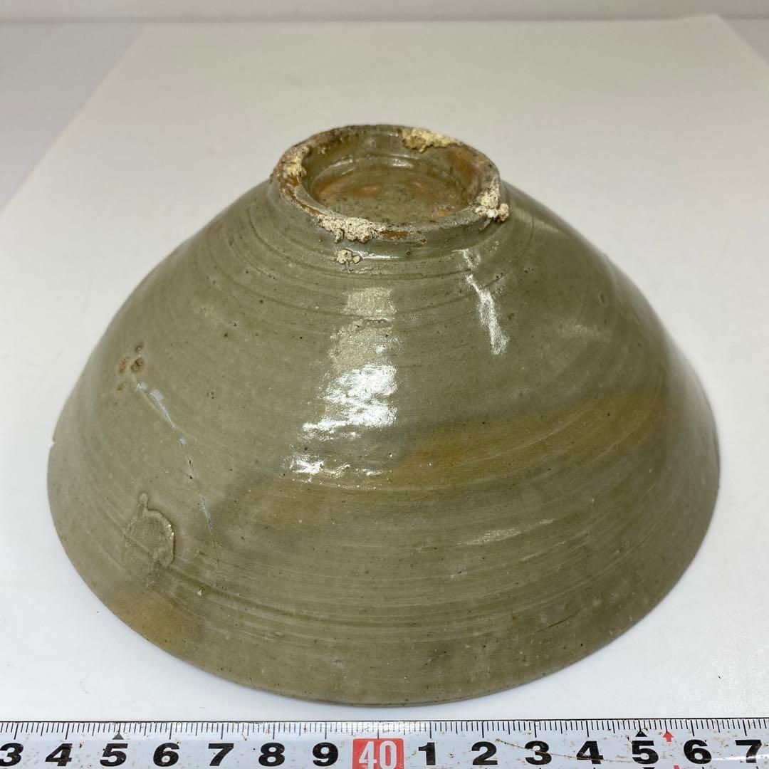 中国清時代 青花青磁花瓶 木箱付 高さ約33㎝ 東Y7-1024☆2F