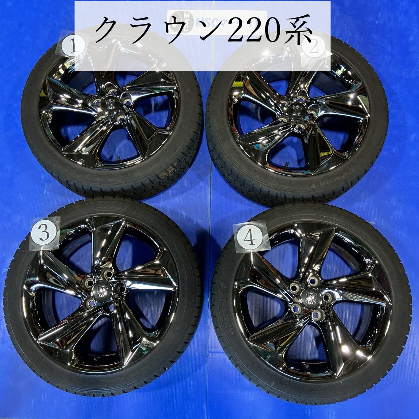 220 クラウン　220系　純正18インチ ホイールセット トヨタ - 【新品】トヨタ 220系 クラウン純正18インチホイール
