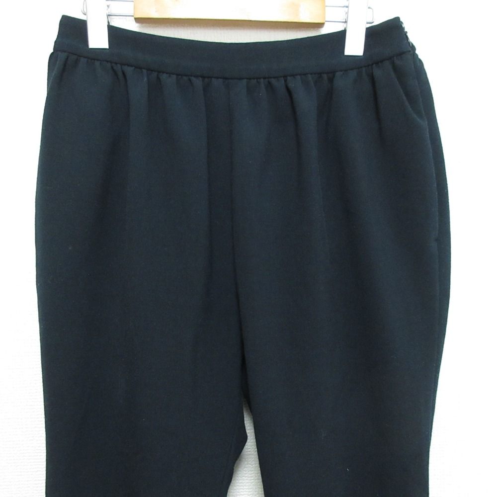 YOKO CHAN ハイウェストギャザーパンツ 黒 38 【公式通販】