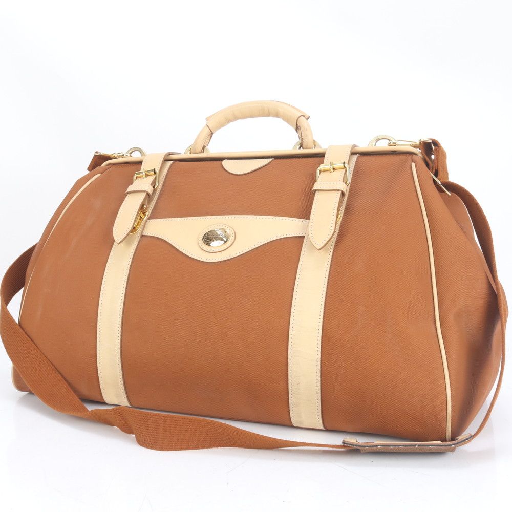 美品 クリスチャンディオール スポーツ レザー 2WAY ボストン バッグ 斜め掛け ショルダー 出張 旅行 トート A4 メンズ ECE CN3-4【中古】