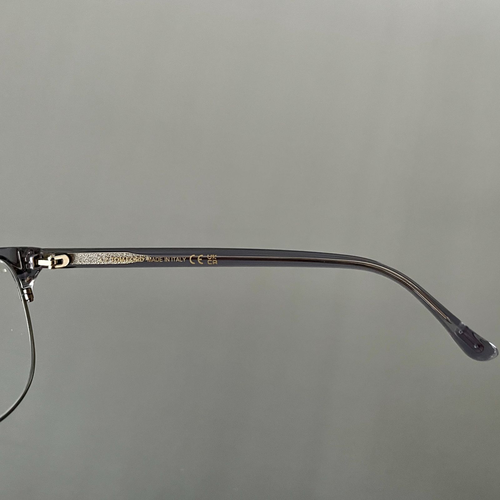 トムフォード メガネ サーモント ブロー クリア グレー 灰 スタイリッシュ メガネ トムフォード メンズ レディース TOM FORD サーモント ブロー