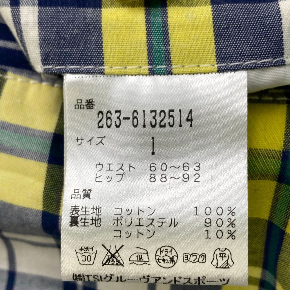 サイズ：1 JACK BUNNY ジャックバニー ショートパンツ チェック柄