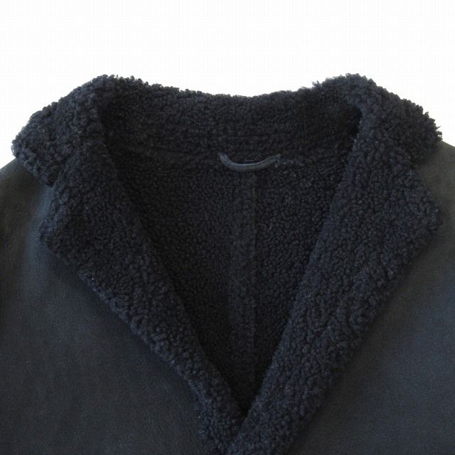 【希少】Cinquanta チンクァンタ ムートンコート ミドル ブラック ボア 希少】Cinquanta チンクァンタ ムートンコート ミドル ブラック ボア