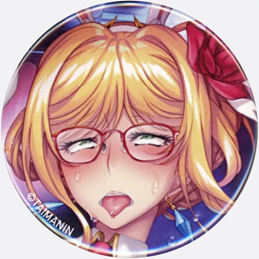 中古】バッジ・ピンズ 高坂静流 「対魔忍RPGX アヘ顔ヒロイン缶バッジ