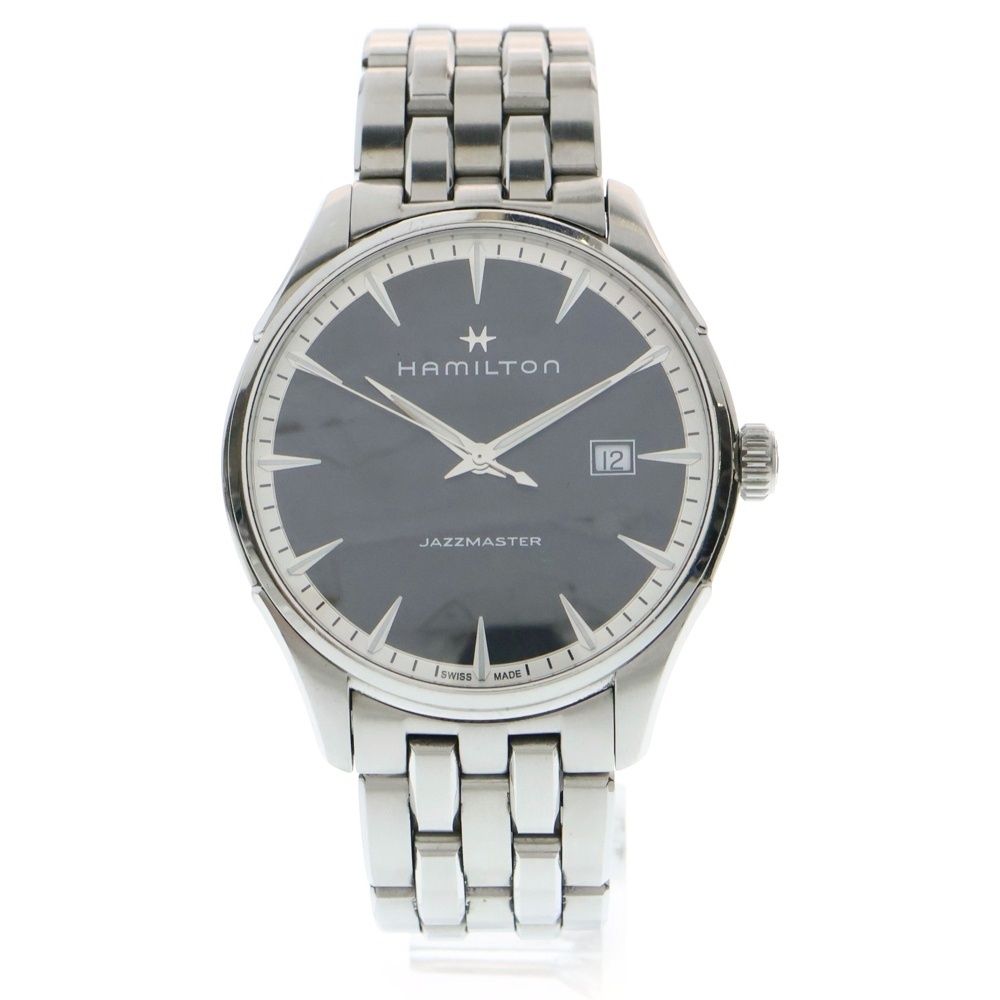 【美品】Hamilton ジャズマスター H324510 デイト シルバー文字盤 楽天市場】HAMILTON ハミルトン ジャズマスター H324510 腕時計