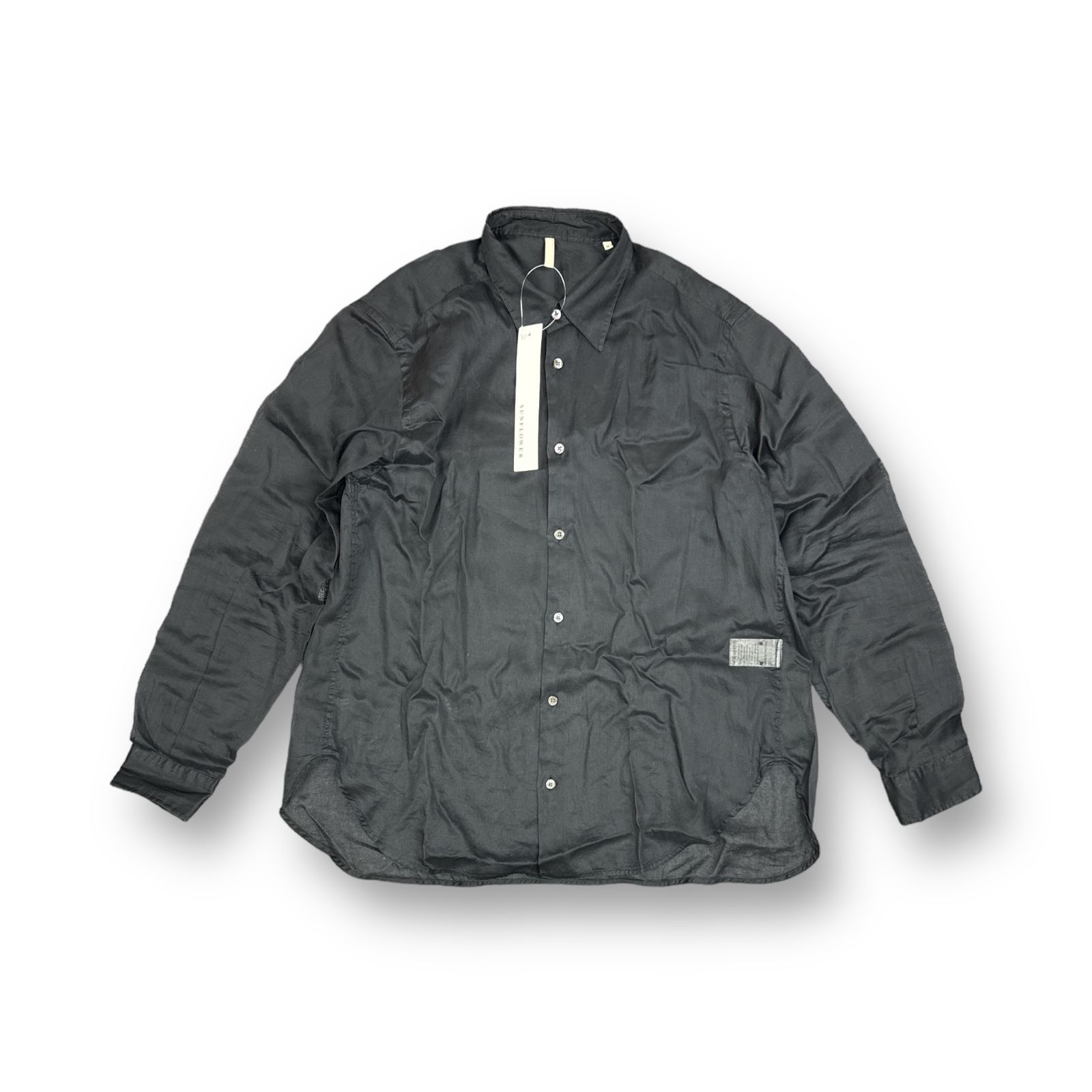 新品 SUNFLOWER PLEASEシャツ サンフラワー 1202 ブラック M 