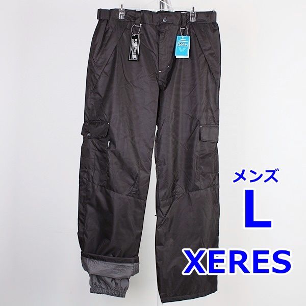 XERES メンズ スノーボード パンツ Lサイズ ブラック 黒色 スキー 