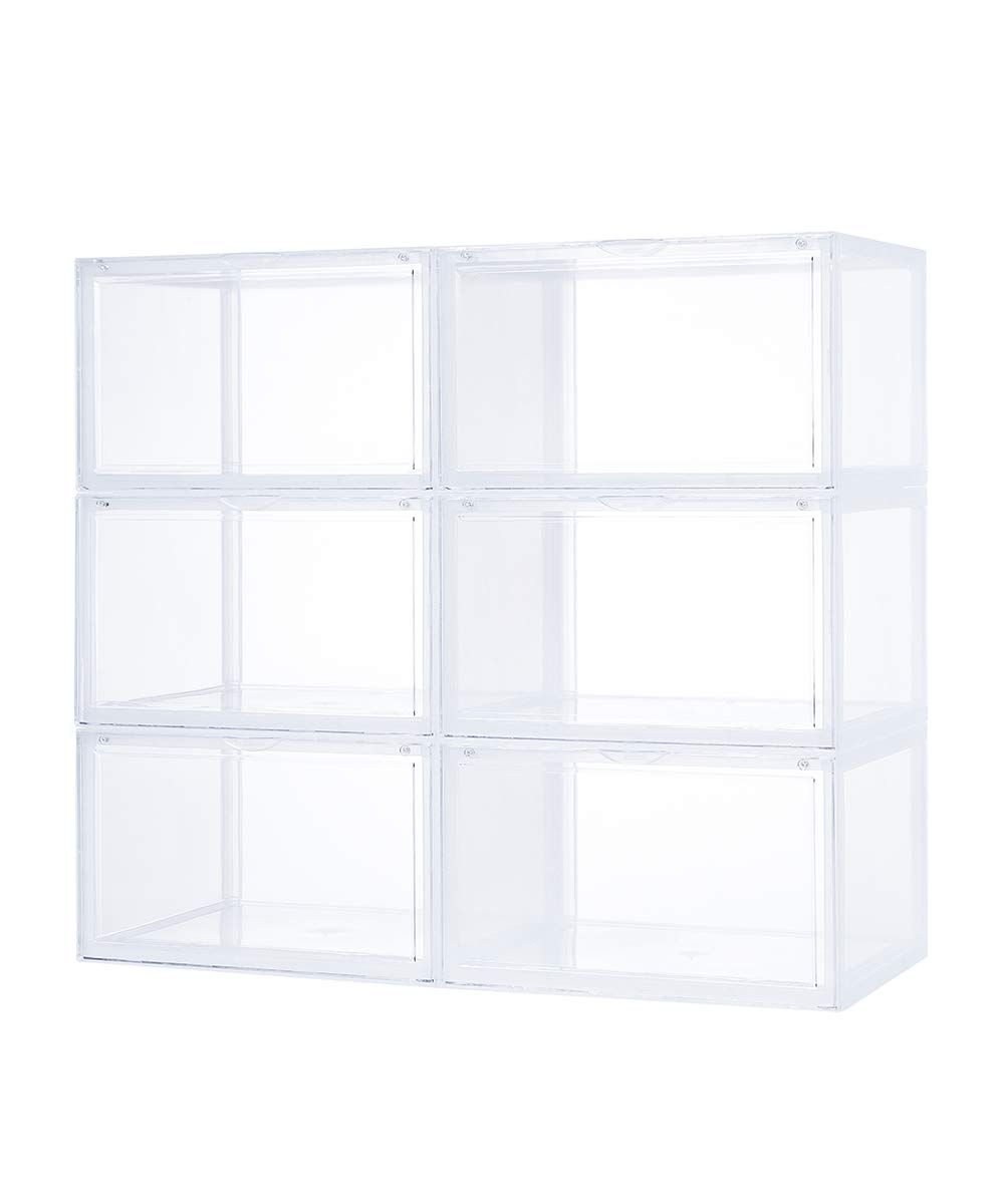 シューズケース KD サイド クリア 6pcs スニーカー シューズ ボックス 収納