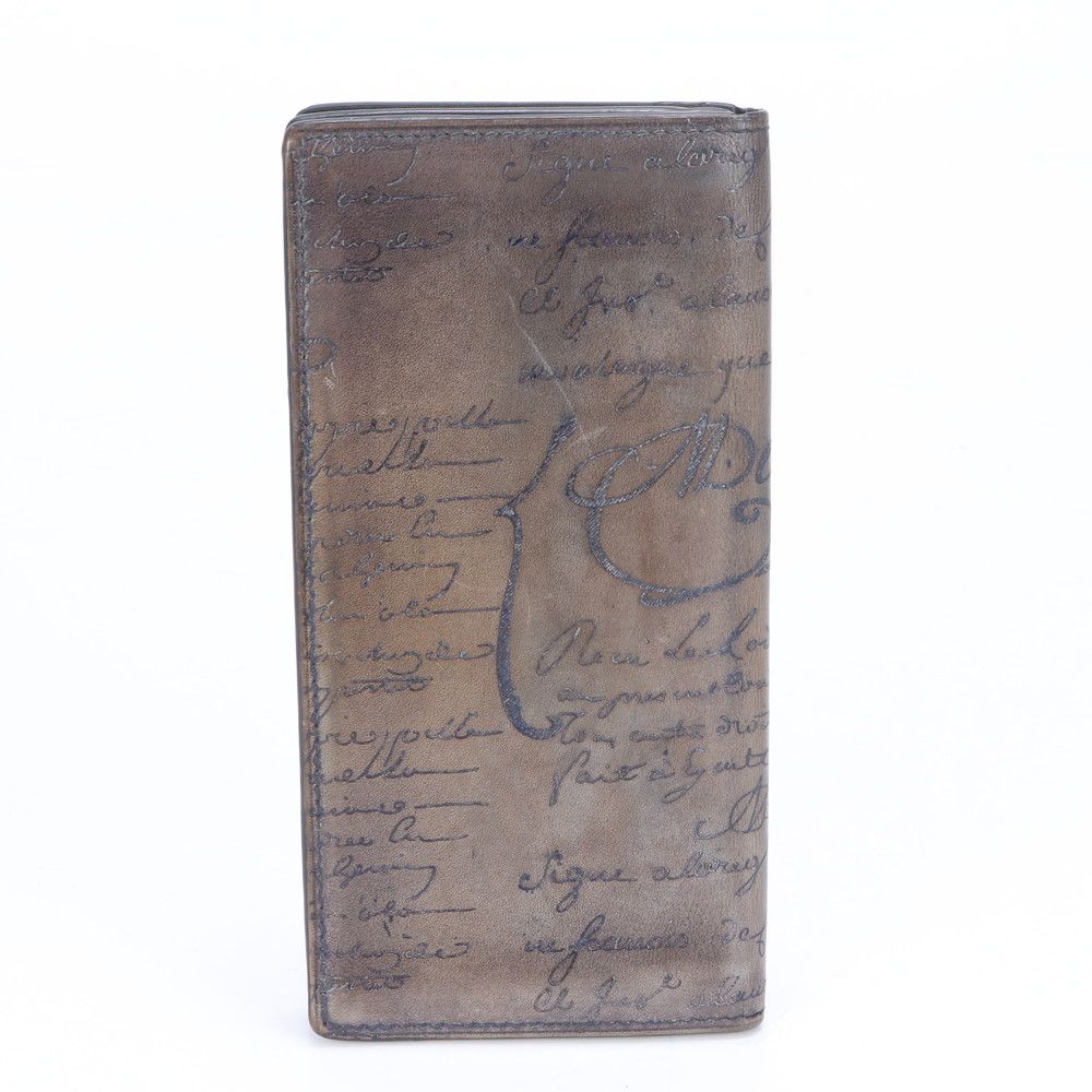 美品 ベルルッティ サンタル カリグラフィ レザー 長財布 二