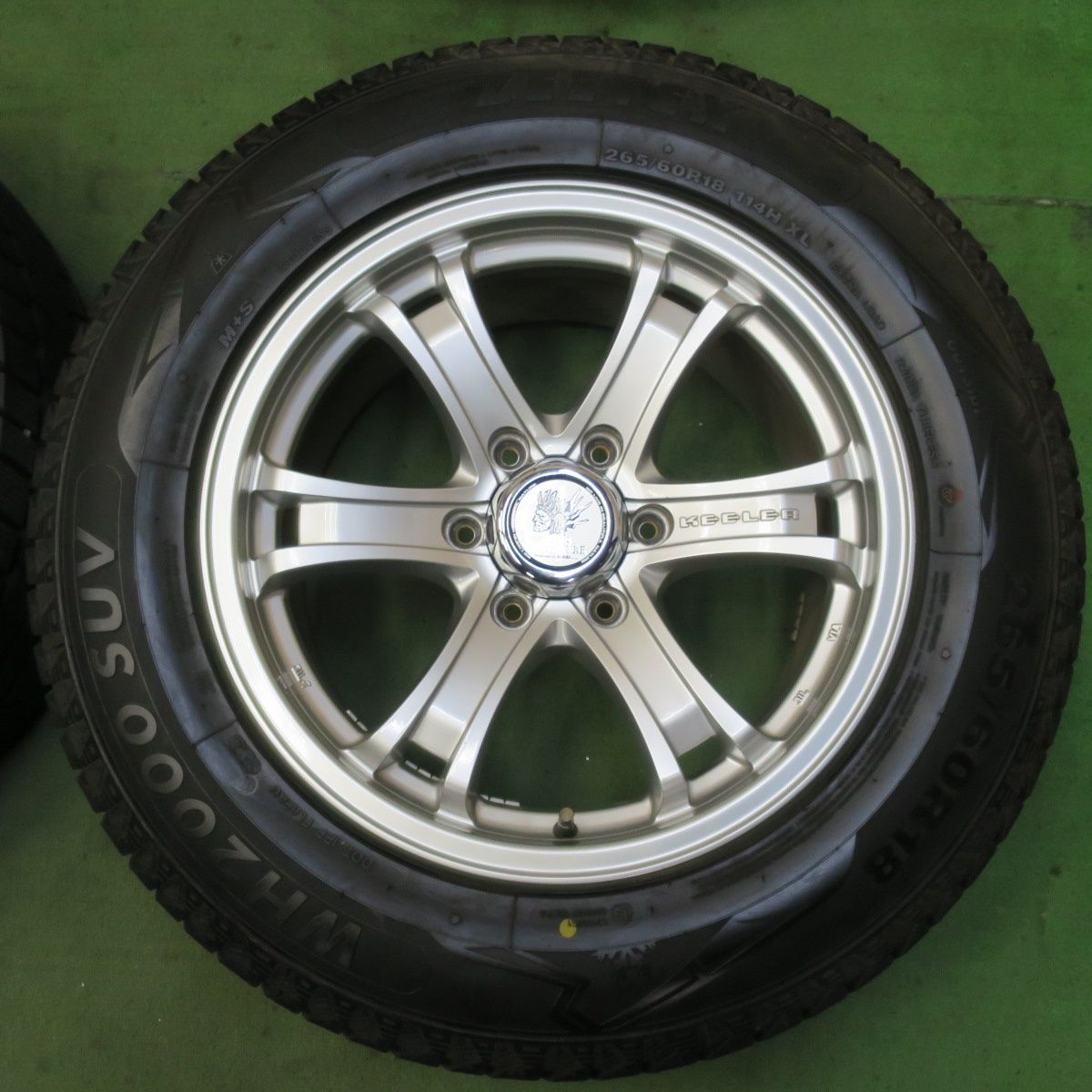 【90％OFF超高級ブランド】 バリ溝 24年 キレイ 9.5分以上 KEELER 265 60R18 スタッドレス ジーテックス WH2000 SUV WEDS ADVENTURE キーラー 18インチ PCD139.7 6H 5092702イス