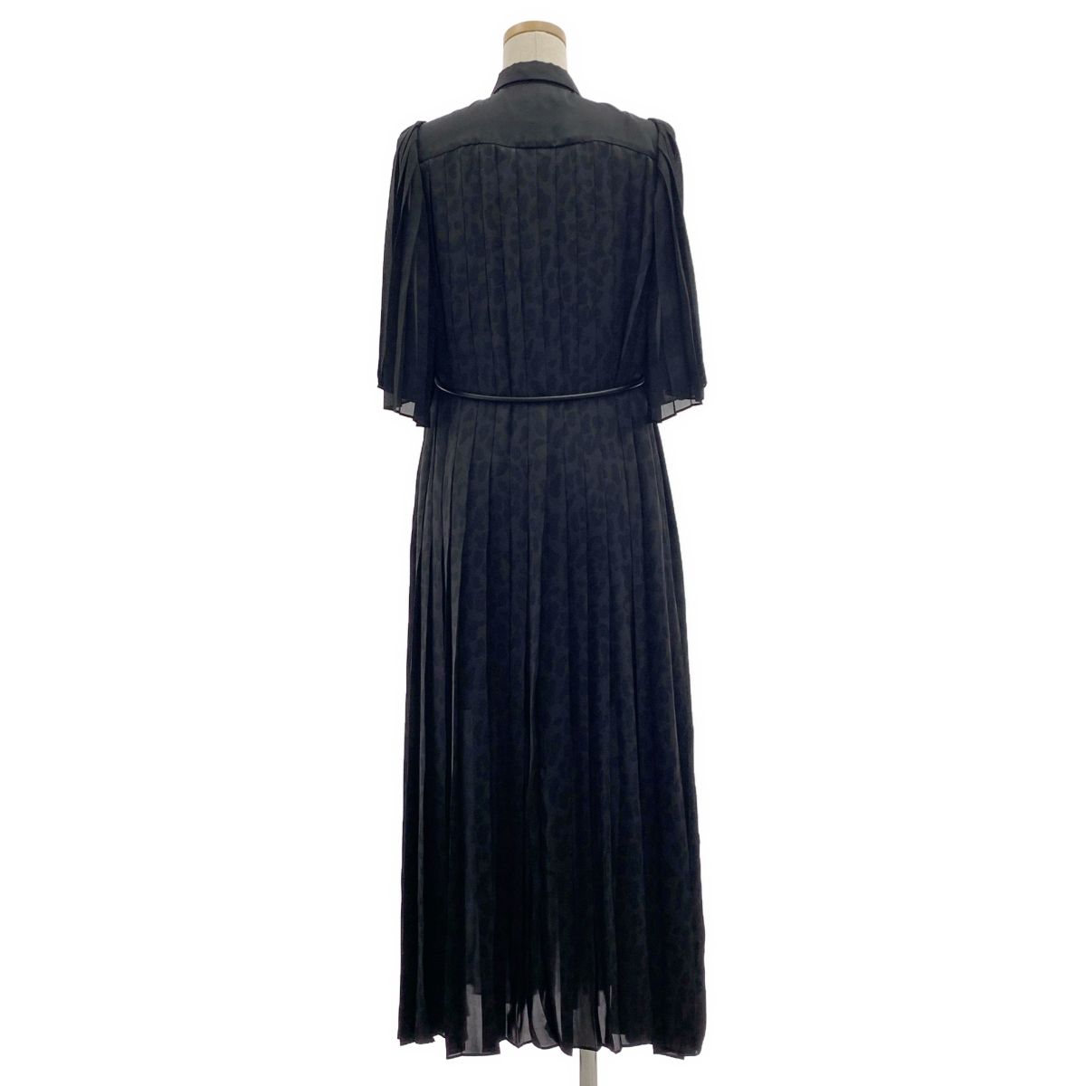 【美品】SACAI サカイ ニット切替 プリーツ ワンピース M相当 sacai/サカイ】ニットライダースドッキングプリーツワンピース