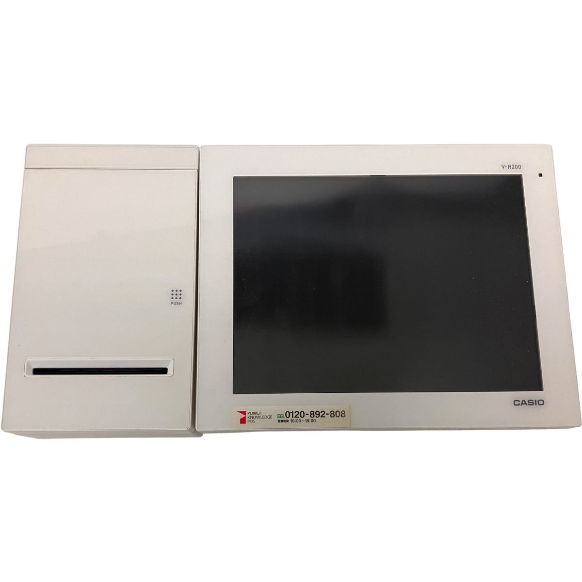 【中古】CASIO 電子レジスター タッチスクリーン　V-R200 カシオ レジスター VR-200-BD-J