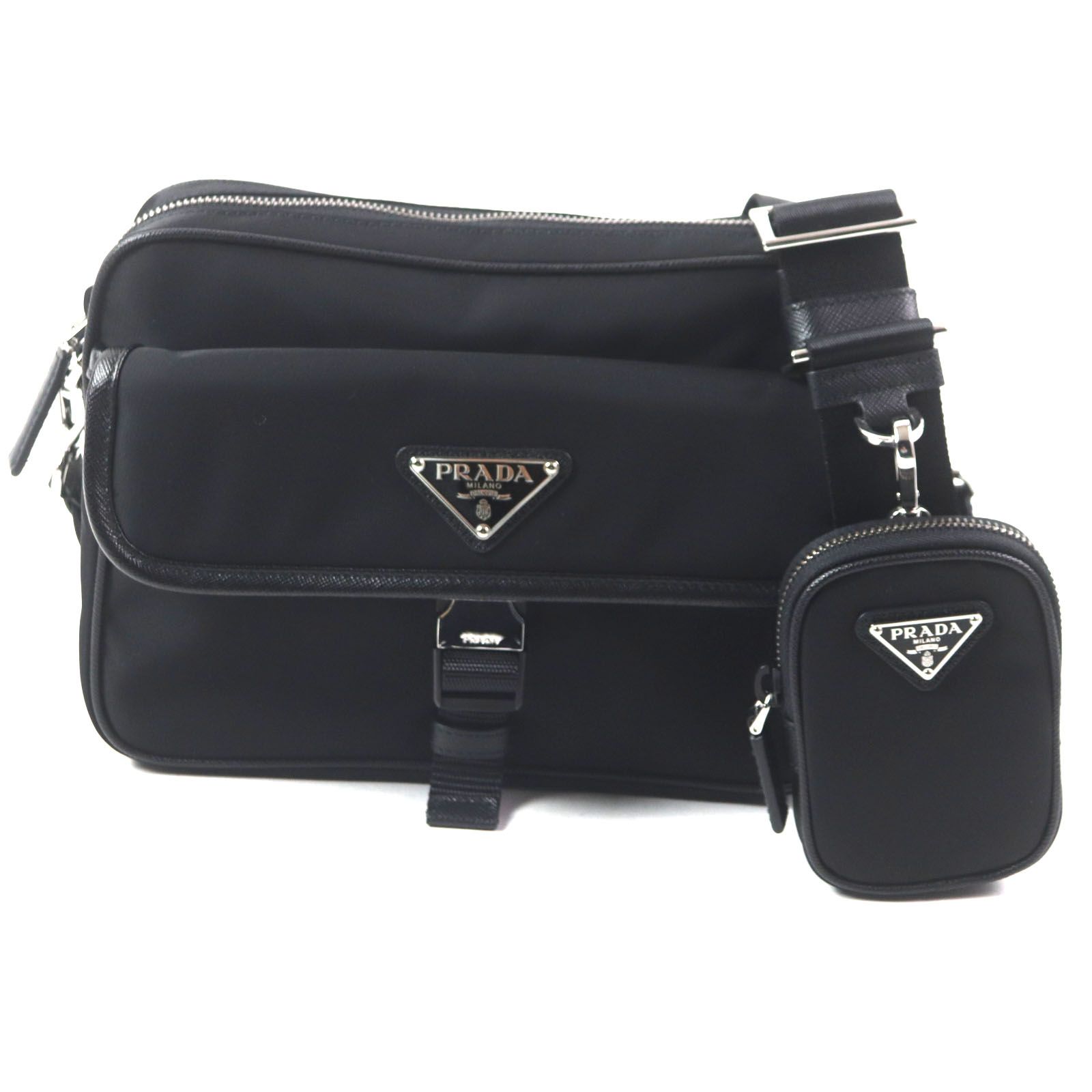 PRADA プラダ Re-Nylon トライアングルロゴ ミニポーチ ナイロン 楽天