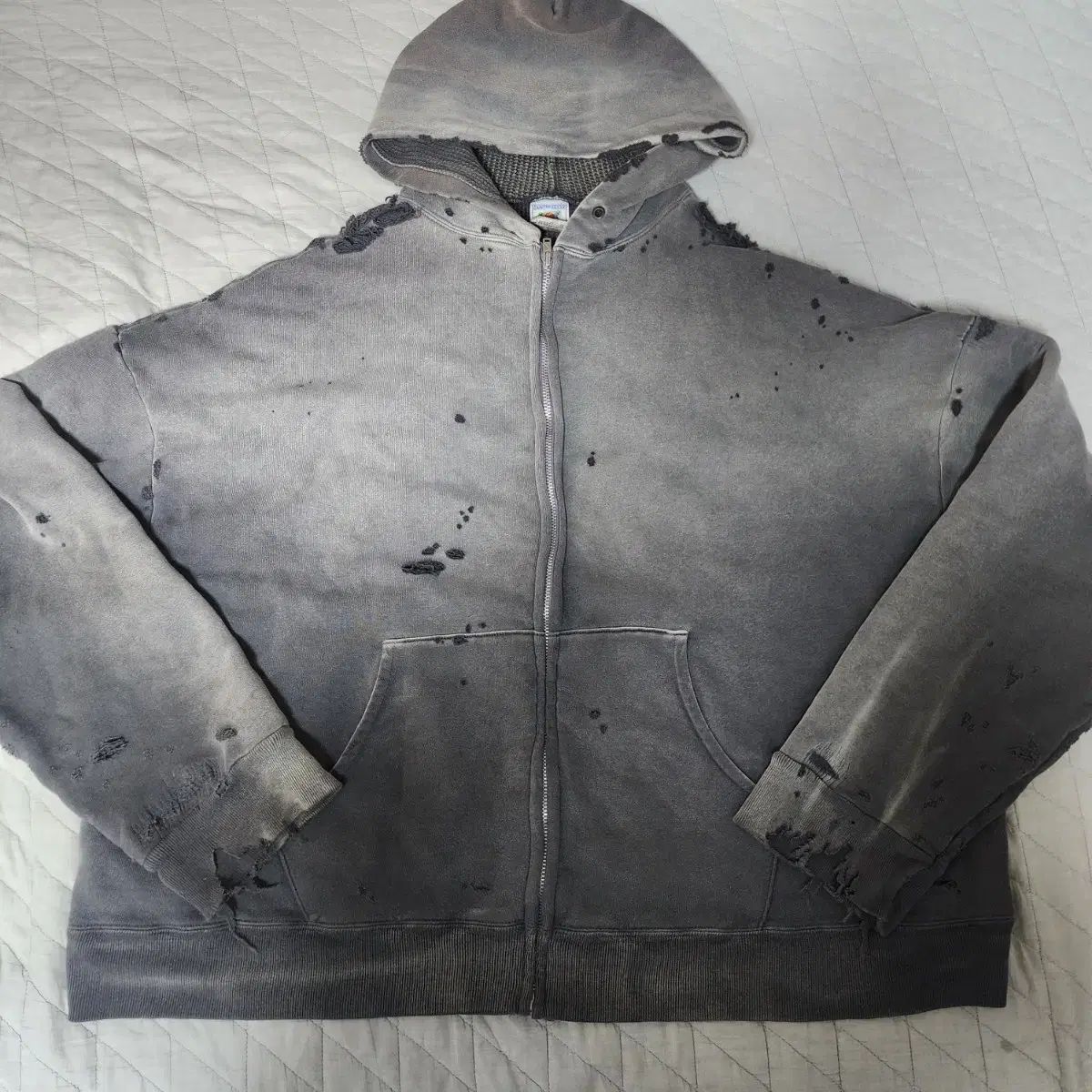 セントマイケル saint mxxxxxx ジップパーカー ダメージ 24AW SAINT