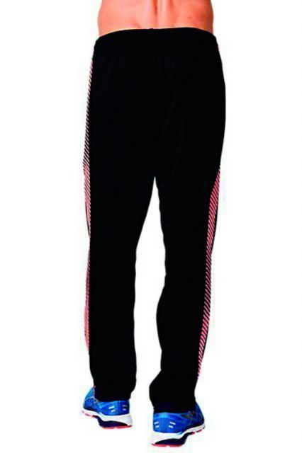 asics アシックス TEAM TR KNIT PANT(LINE T パフォーマンスブラックxフラッシュコーラル XL 2031D905 2 | スポーツ メンズ XL ブラック 黒 服 衣類 衣料品ウェア ウエア ボトムス ズボン ドライトレーニン