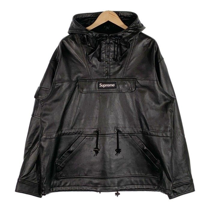 SUPREME シュプリーム 18AW Leather Anorak Jacket レザーアノラック