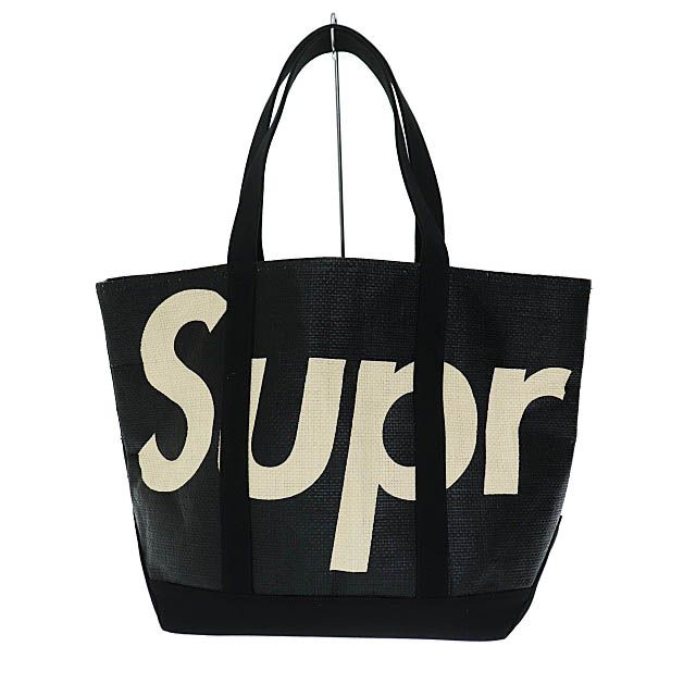 シュプリーム SUPREME 20SS Raffia Tote Bag ロゴ ラフィア トート ...