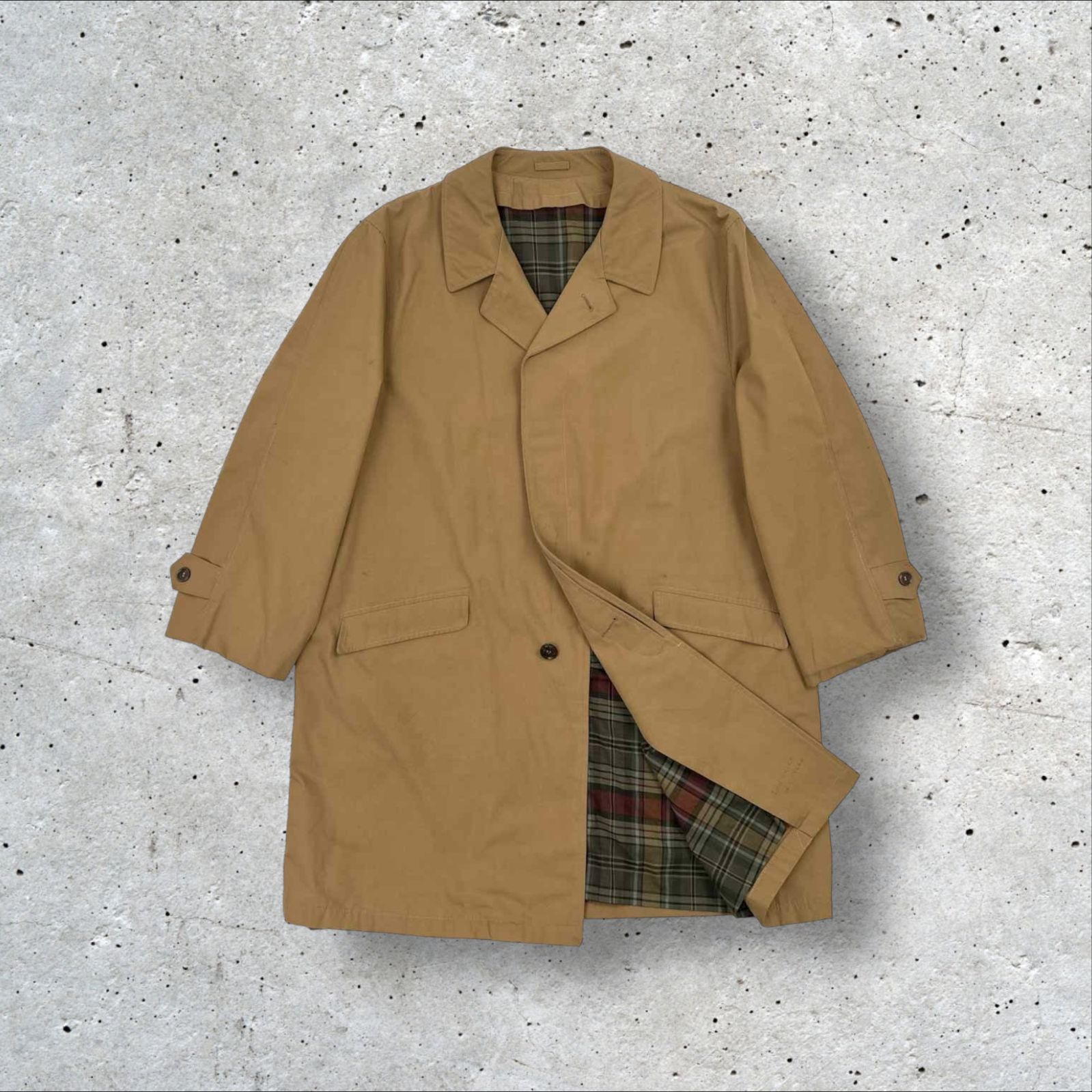 70s 80s ヴィンテージ Sears PERMA PREST 裏チェック ノンアイロン 