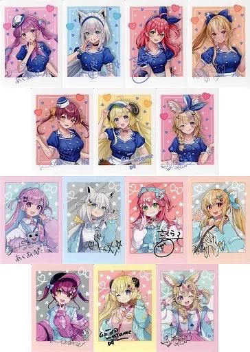 【中古】キャラカード 全14種セット 「バーチャルYouTuber ホロライブ×ローソン フォト風カード」